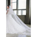 Последний Алибаба платья элегантный тюль Белый 3/4 с длинным рукавом линии свадебные платья vestidos-де-Новья платье Flowers2016 LWA02